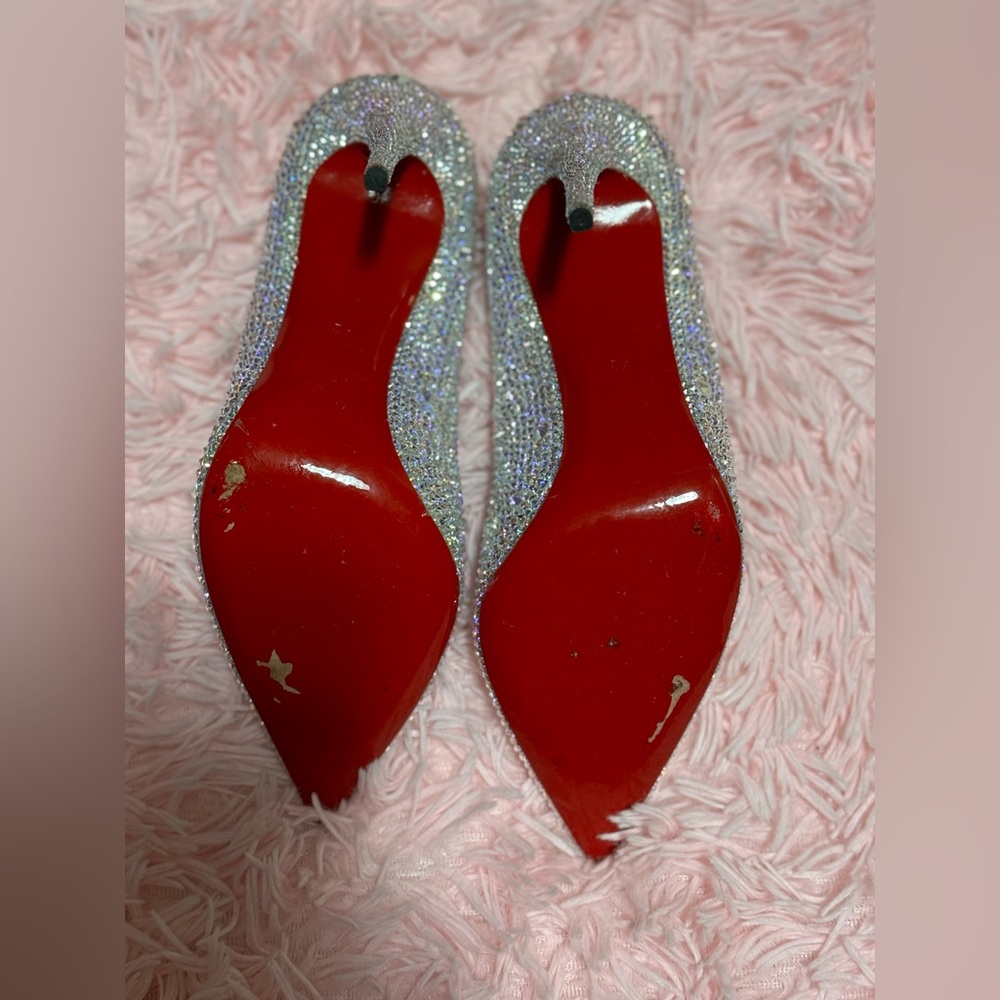 Louboutin Hot Chick Hand Blinged with Swarovski Crystals - They Are Finished!! - Picture 7 of 10
